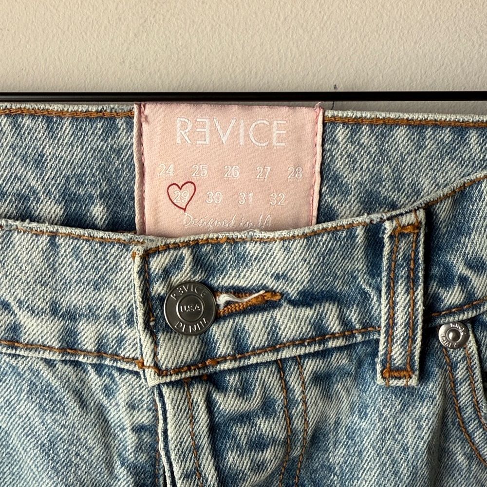 Revice Denim Manhattan / Greenwich Village Patchwork Raw Hem Acid Wash Y2K Jeans - Picture 5 of 9